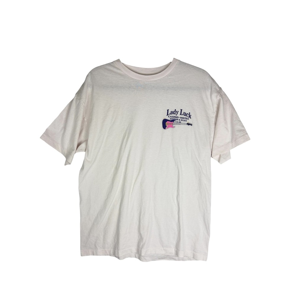 Vintage Lady Luck Casino Hotel Lula MS Single Stitch Graphic T-Shirt L